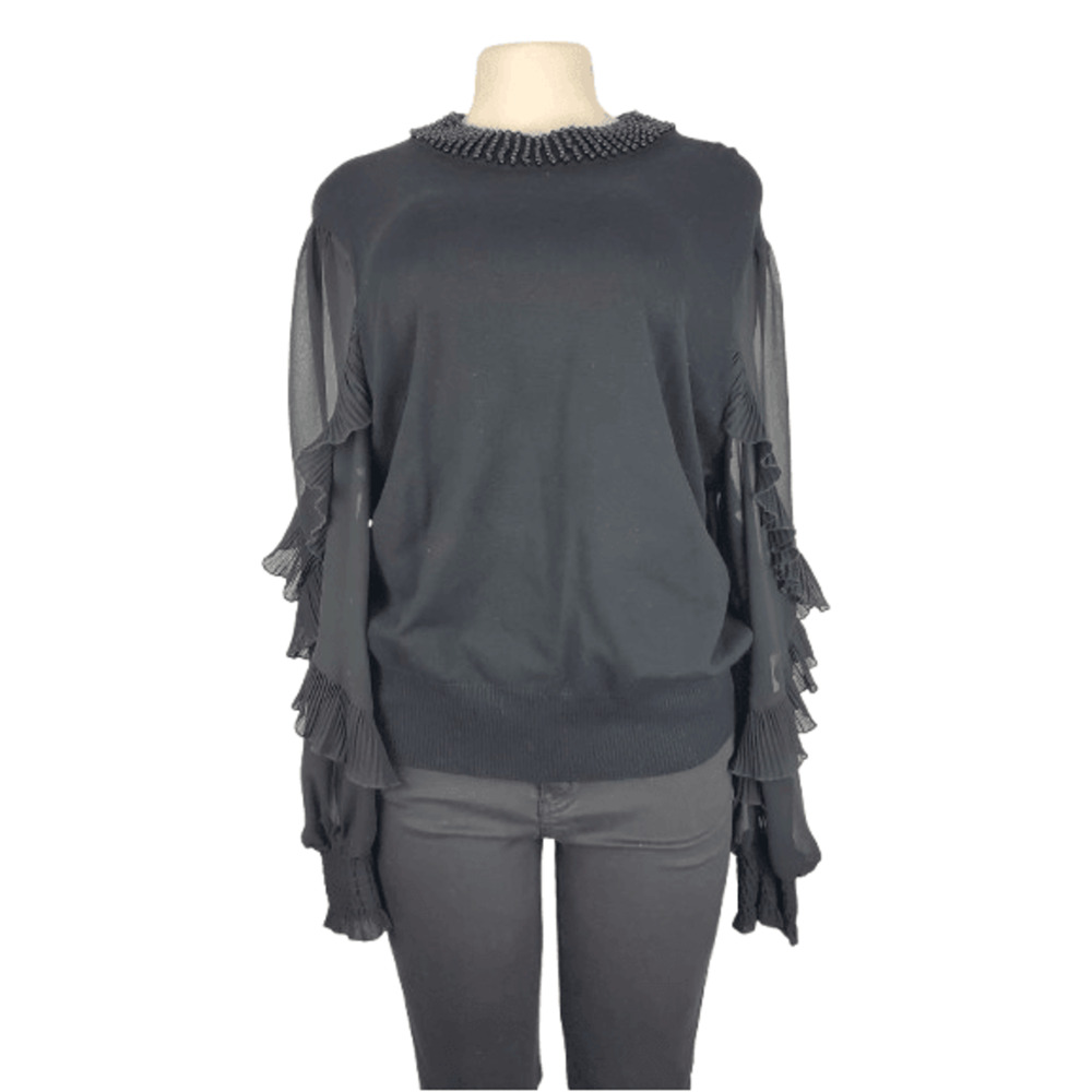 Calligraphie women's black sweater size XL